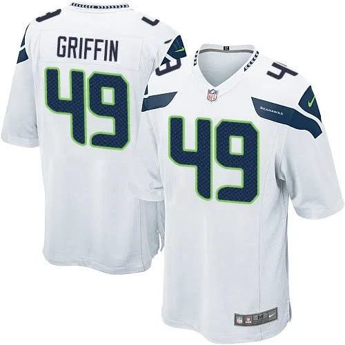 Men Seattle Seahawks #49 Shaquem Griffin Nike White Game NFL Jersey